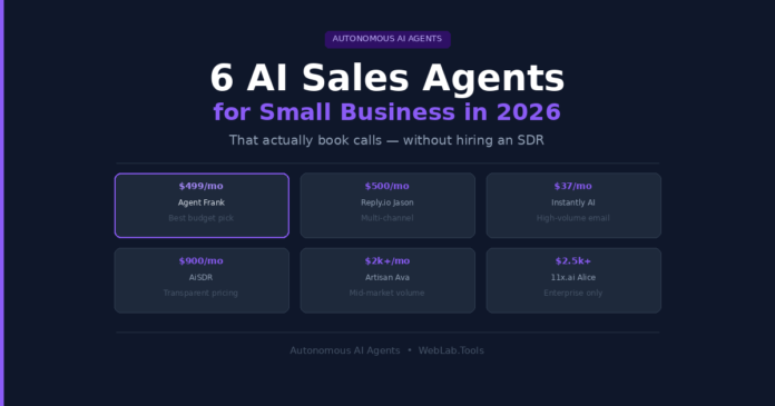 6 AI Sales Agents for Small Business That Actually Book Call
